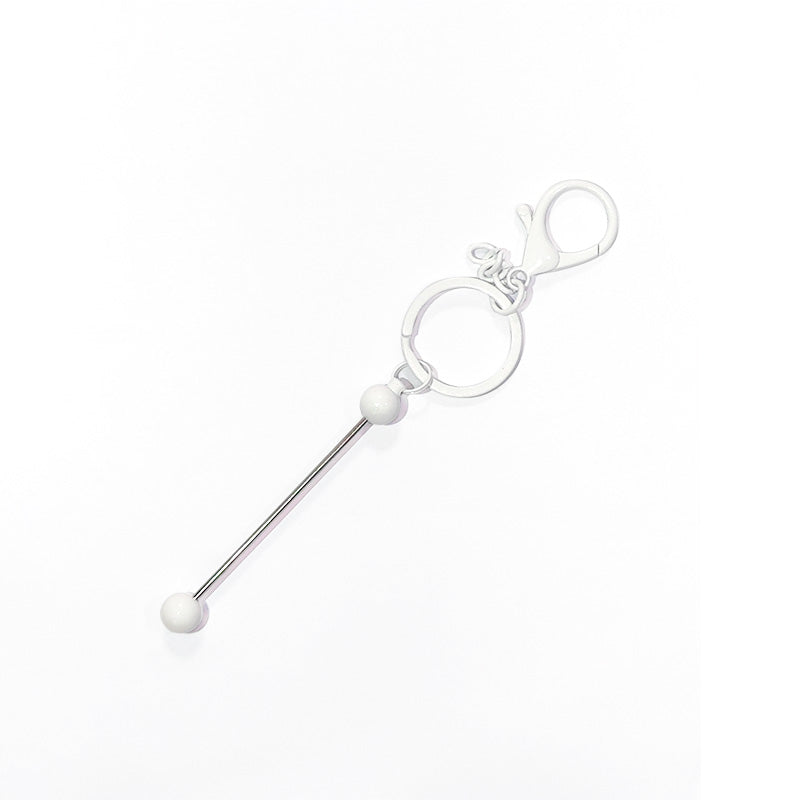 Llavero de metal con beadable de bricolaje al por mayor